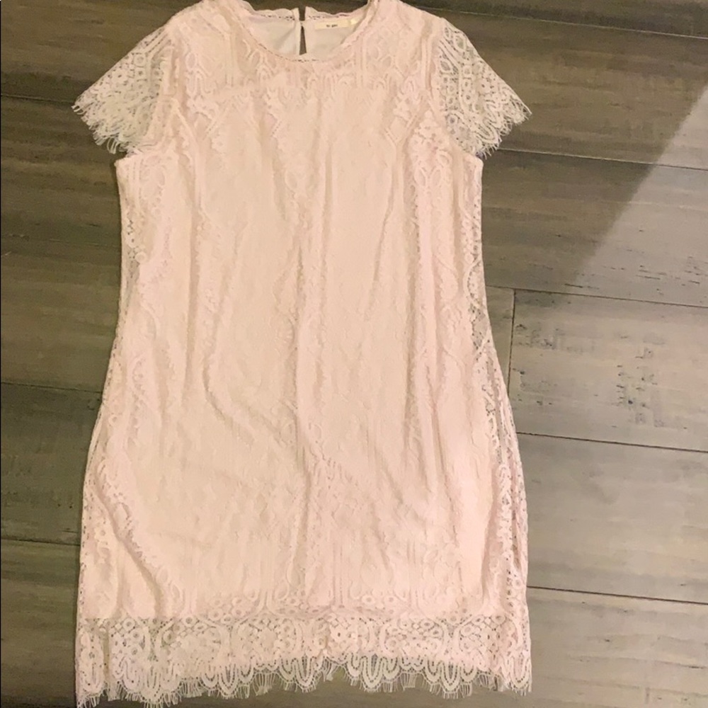 Lavender lace dress